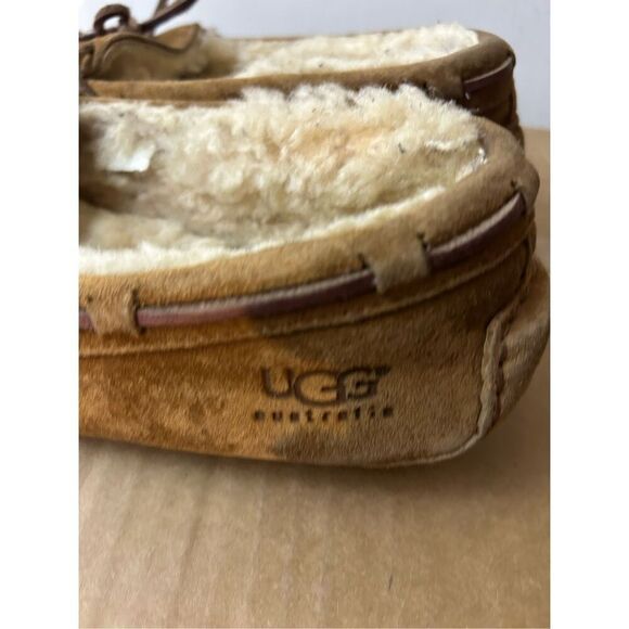 Ugg Slippers size womens 8?brown matted fur - Picture 4 of 7